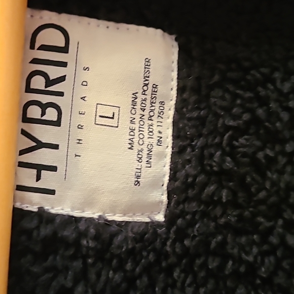 HYBRID BRAND MENS WARM SOFT WARM  ZIPPERED FOREST GREEN HOODED JACKET SIZE LARGE - Picture 7 of 11